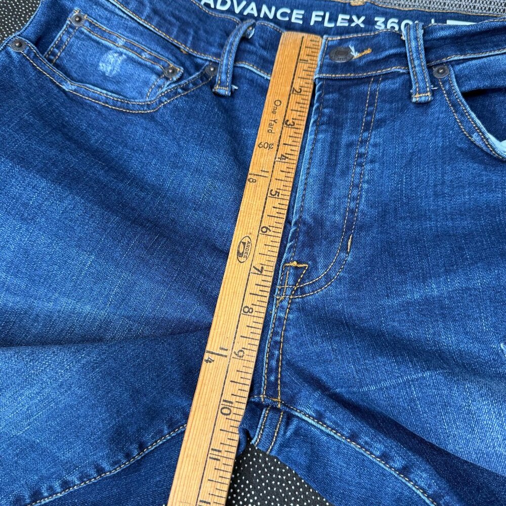Arizona Jeans Advance Flex 360 Slim Mens Size 31x32 Blue Distressed Jeans - Picture 6 of 11